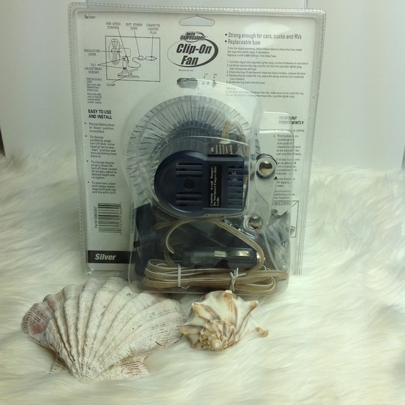 Auto Expressions Clip-On Fan Silver NIP Oscillates Great for an older vehicle - Picture 4 of 7